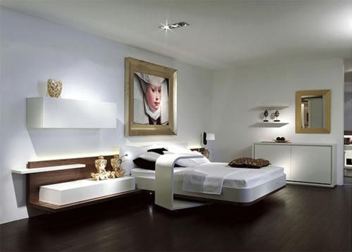 Slaapkamer met luxe meubels