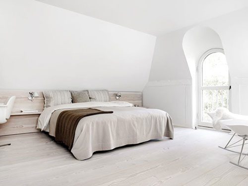 Witte serene slaapkamer van Thomas & Heidi