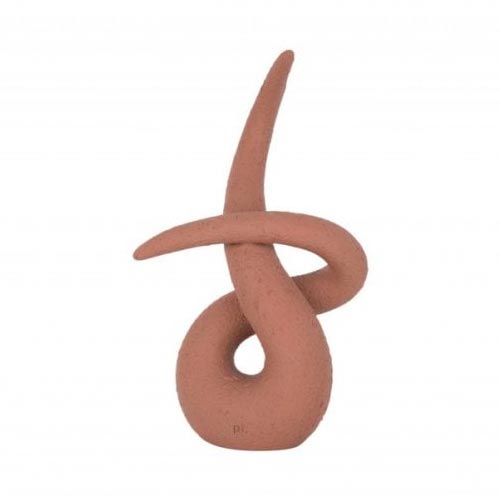 Ornament Abstract Art Knot - Terracotta