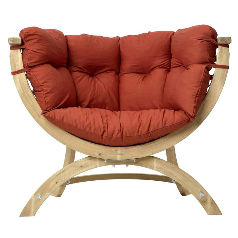 Terracotta fauteuil