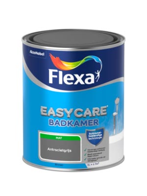 antraciet kleur muurverf flexa easycare badkamer