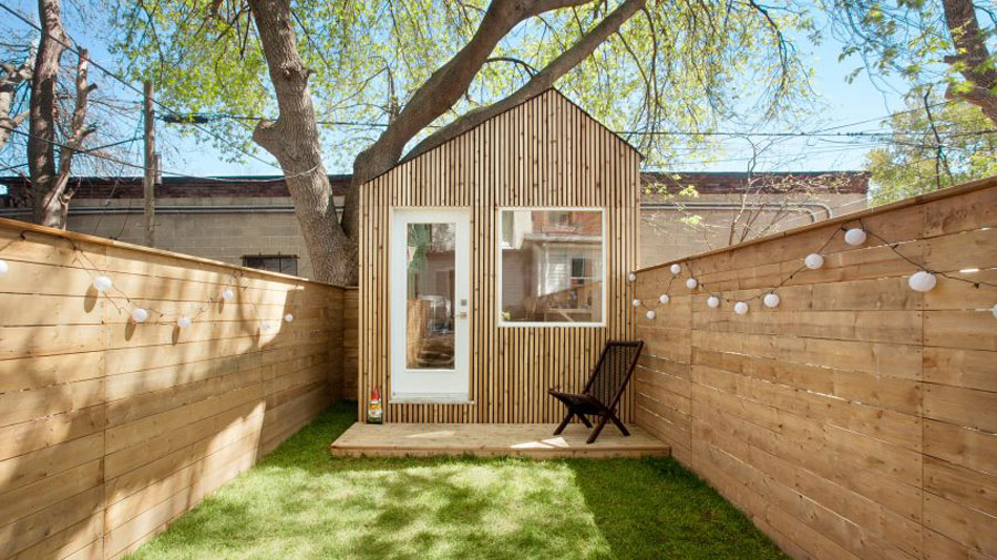 Architect ontwerpt een tuinhuis werkplek!