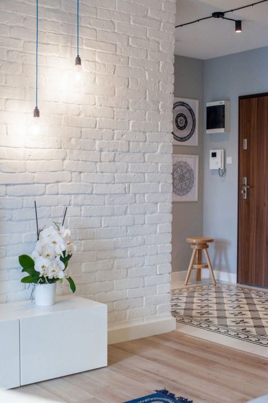 Bakstenen muur verven Bakstenen muur verven