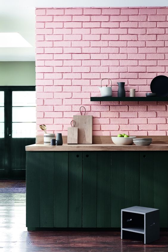 Bakstenen muur verven Bakstenen muur verven