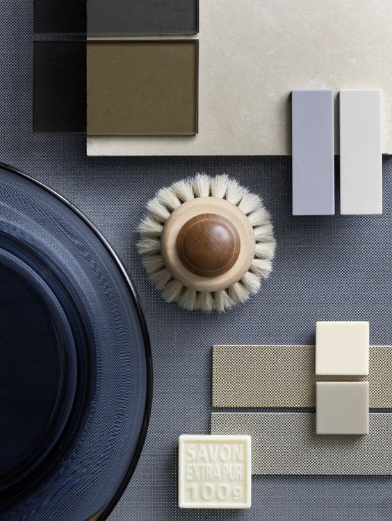 Blauw combineren interieur moodboard Blauw combineren interieur moodboard