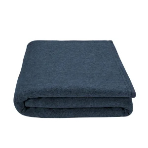 Blauwe bedsprei