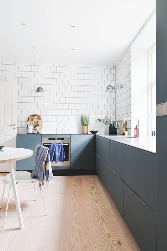 Blauwe keuken