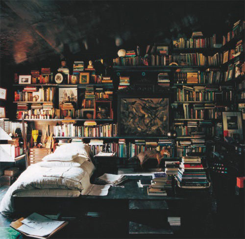 Boekenkast in slaapkamer