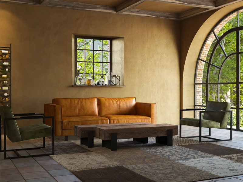 cognac bruine leren bank cognac bruine leren bank