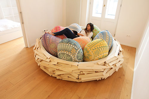 Comfortabel loungebed 'Nest'