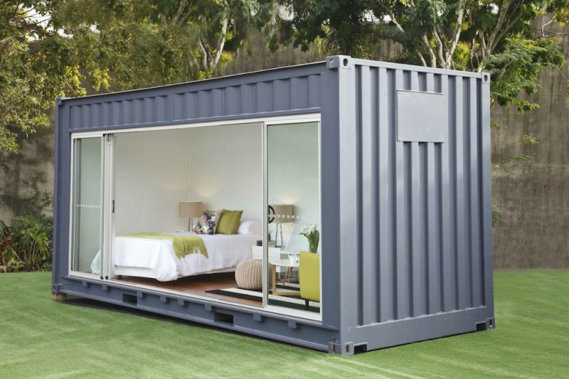 container tuinhuis met glazen schuifwand container tuinhuis met glazen schuifwand