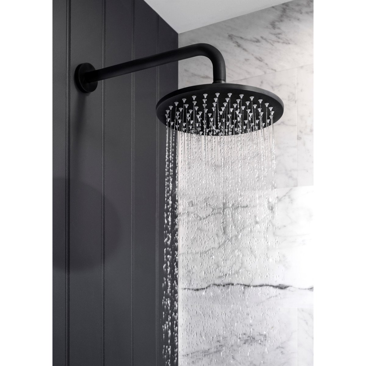 crosswater mpro 200mm hoofddouche mat zwart sw209263