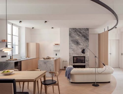 dit appartement is uniek mooi ingericht met ronde vormen