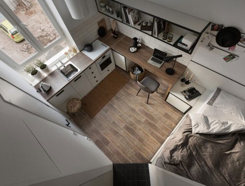 Dit studio appartement van 17m2 is ingericht als de ideale studentenkamer!