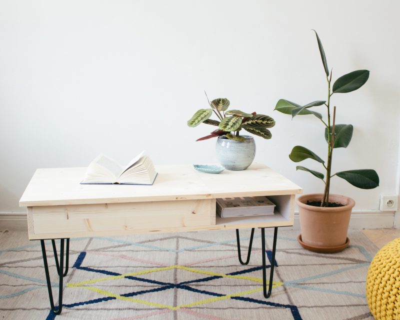 diy houten salontafel met opbergruimte