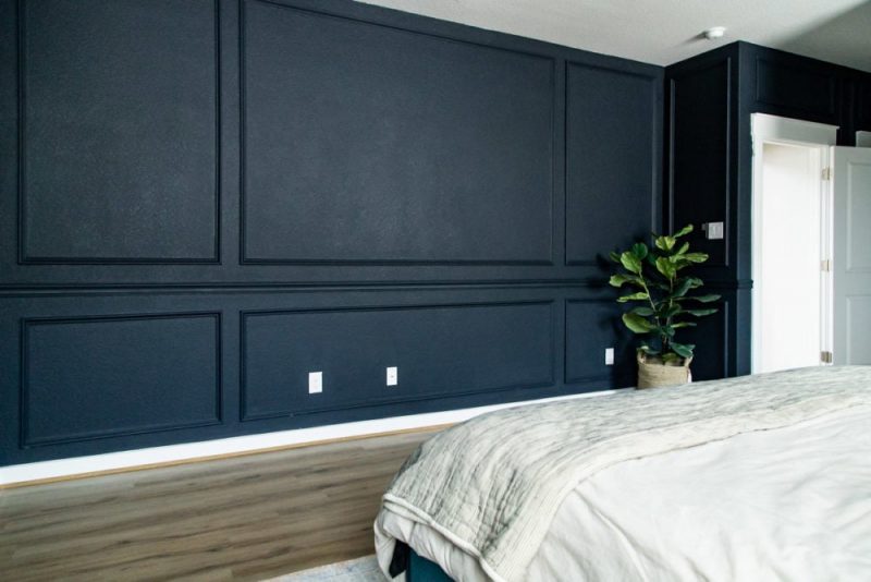 diy-sierlijsten-muur-amanda-slaapkamer diy sierlijsten muur amanda