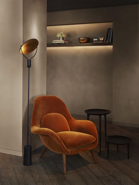 Fluwelen fauteuil Fluwelen fauteuil