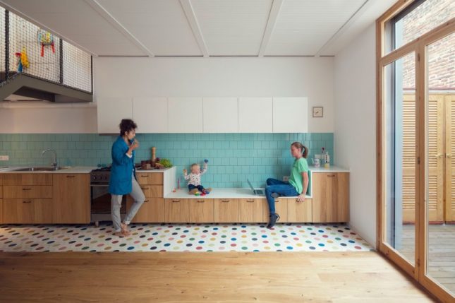 Vaste bank aan de keuken Vaste bank aan de keuken