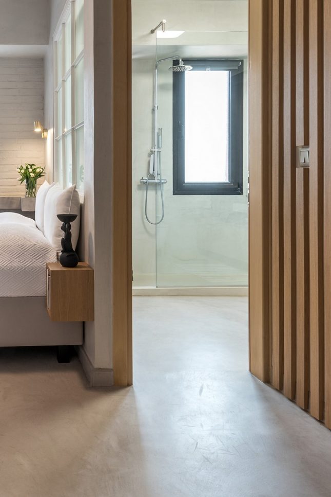 gietvloer slaapkamer badkamer