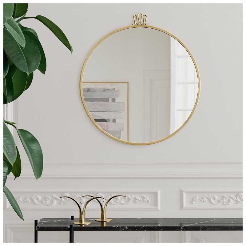 Gouden spiegel Gubi Randaccio Spiegel 