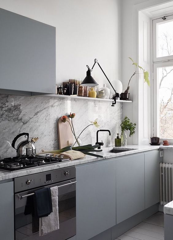 Grijze keuken Grijze keuken