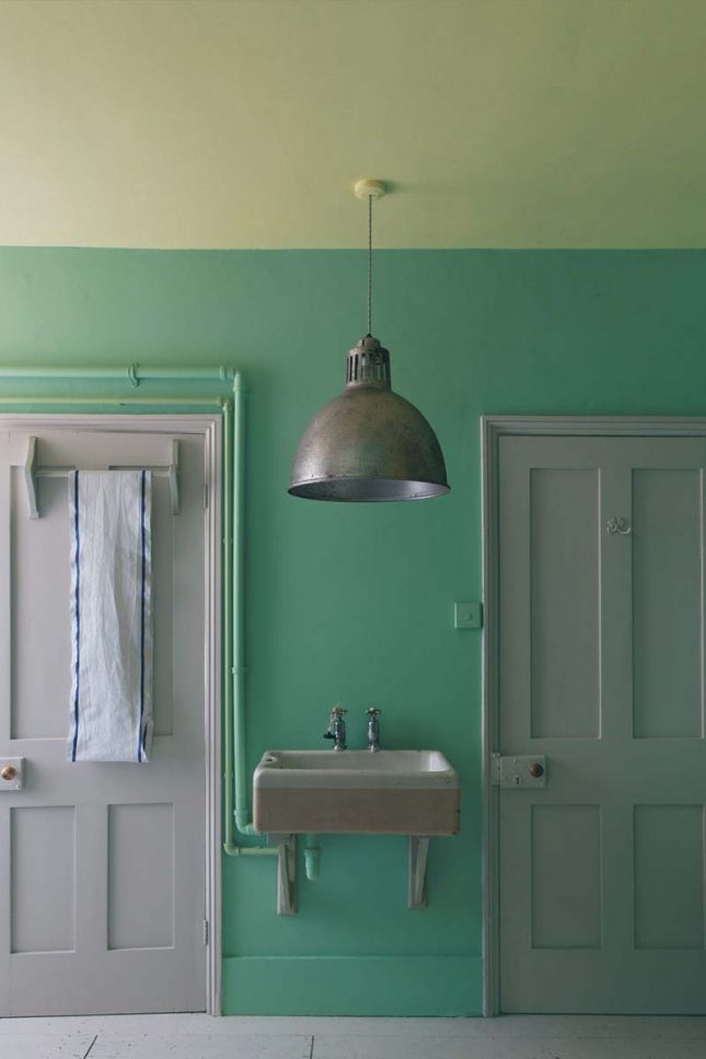 Groene muur Arsenic Farrow & Ball Groene muur Arsenic Farrow & Ball