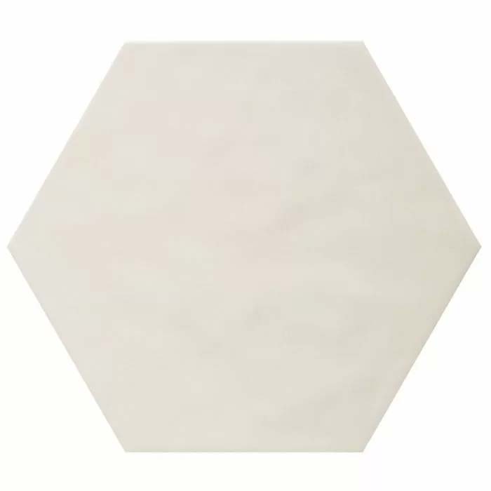 grote hexagon tegel keuken achterwand ivoorwit