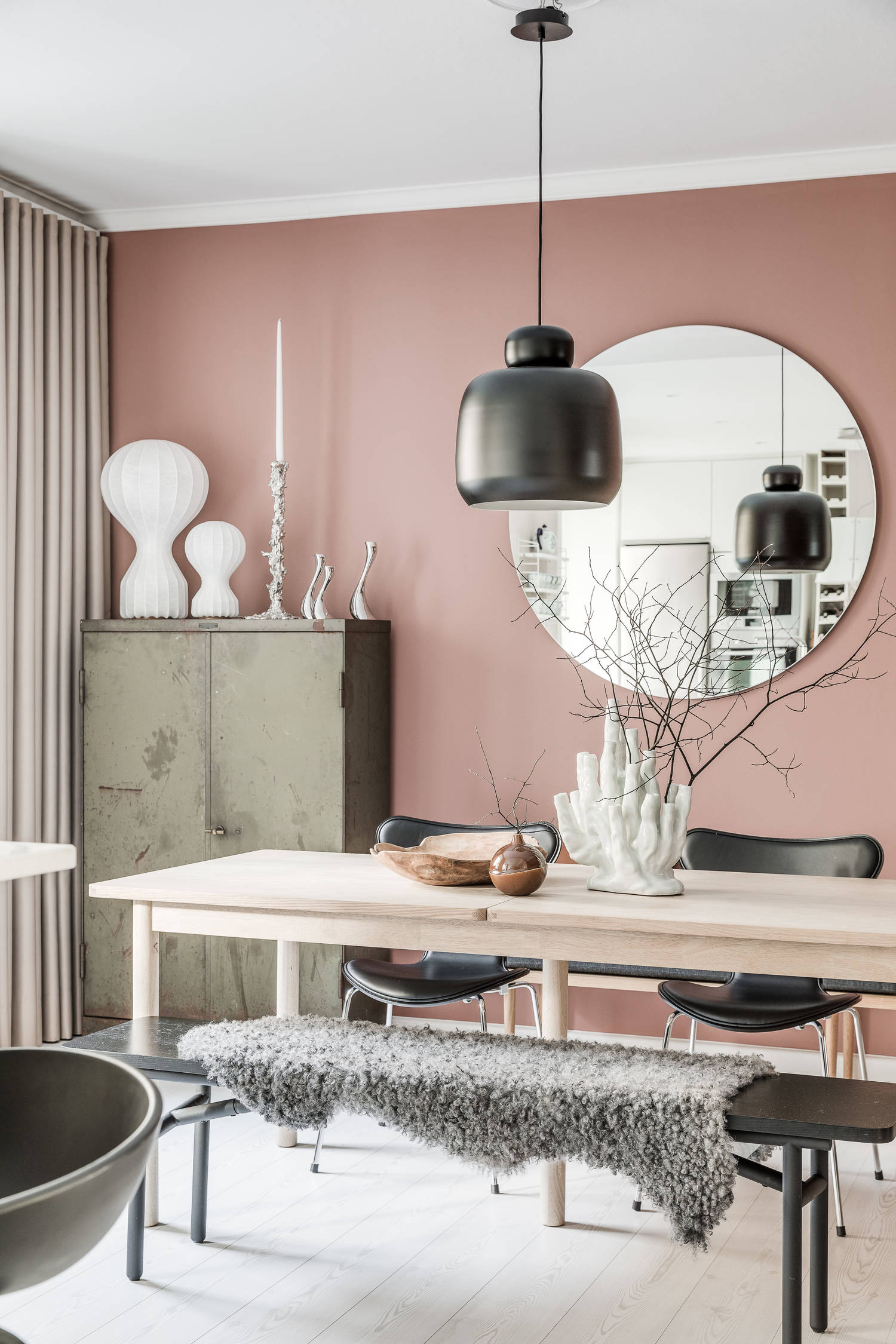 Heart Wood roze speelt de hoofdrol in dit stadsappartement Heart Wood roze speelt de hoofdrol in dit stadsappartement