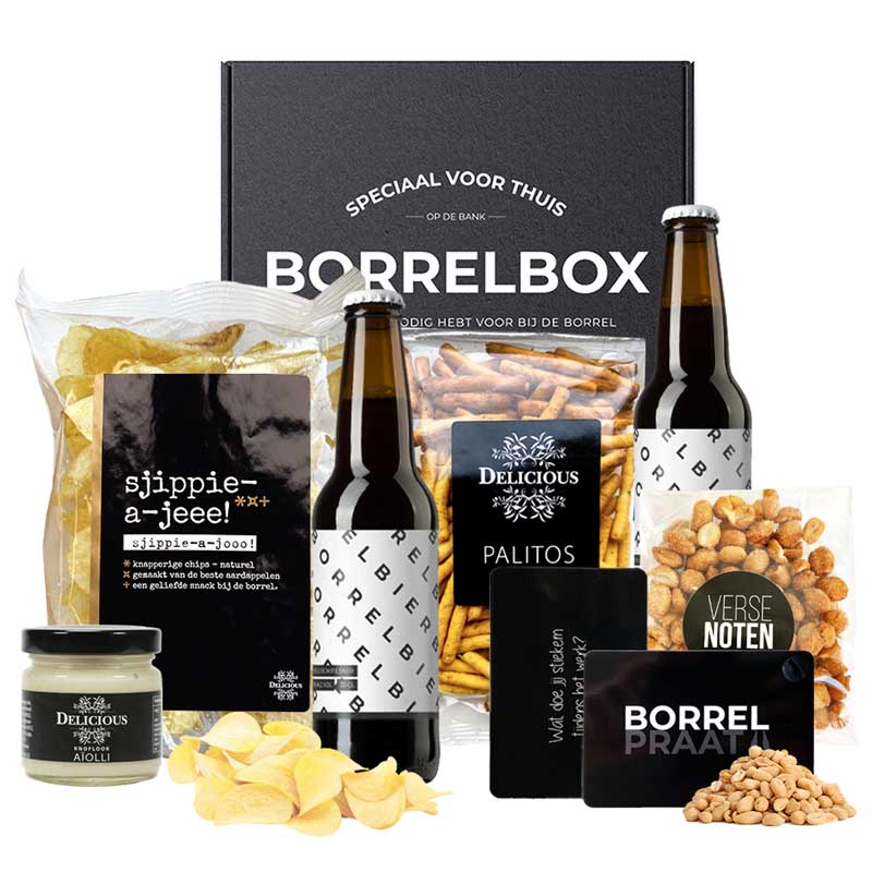 housewarming cadeau borrelpakket