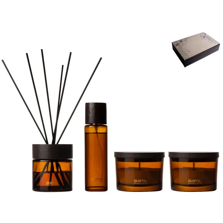 Gusta Kadoset geurstokjes, roomspray & kaarsjes - € 46,19