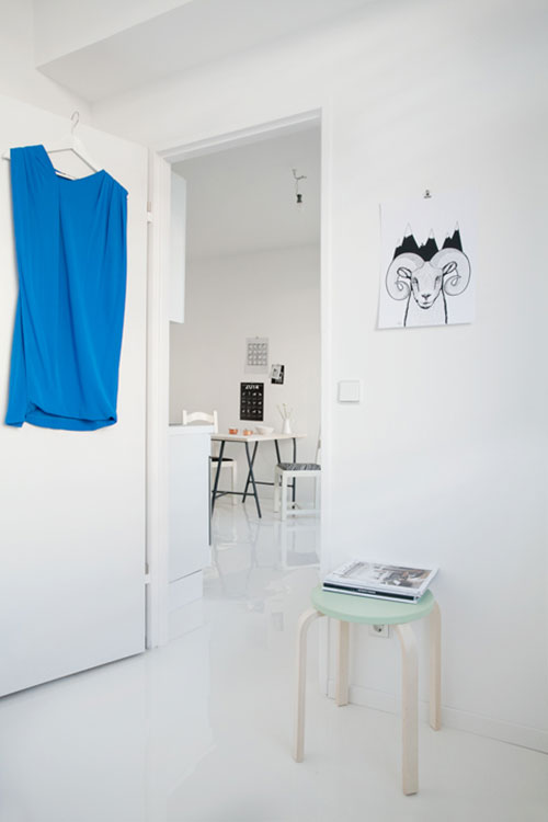 Inrichting van een klein minimalistisch appartement