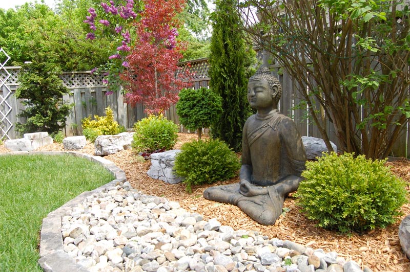 japanse tuin boeddha tuinbeeld