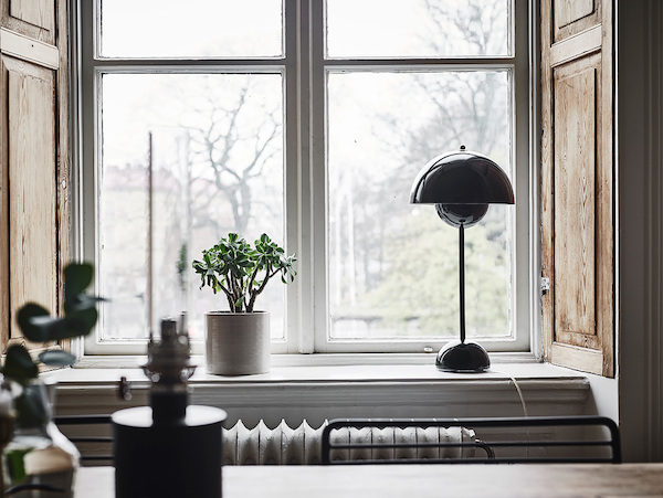 Kantoor in een Scandinavische woonkamer