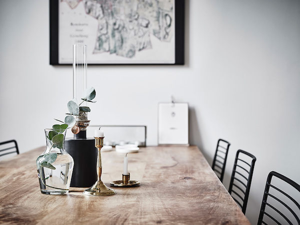 Kantoor in een Scandinavische woonkamer