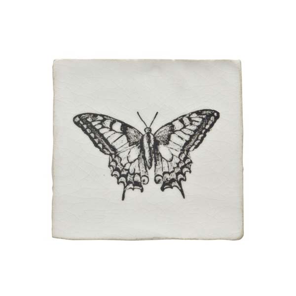 keuken achterwand tegels illustratie vlinder