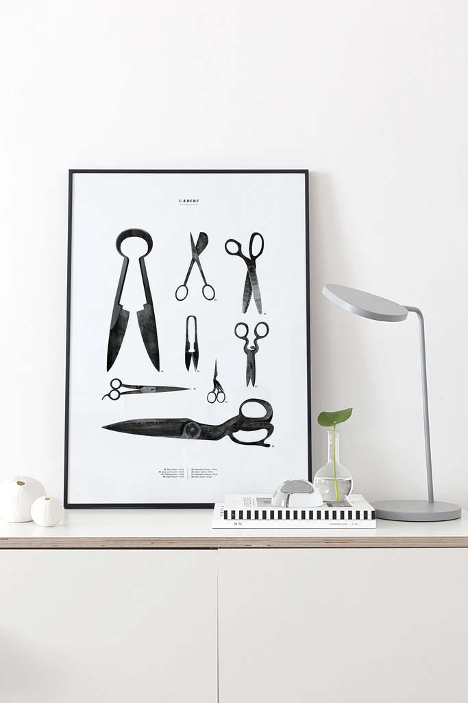 keuken schilderij poster coco lapine vintage gereedschap