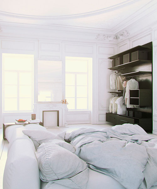 Klassieke slaapkamer met een moderne inrichting