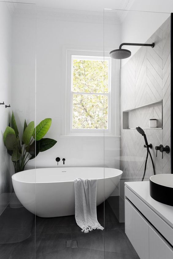 Betere 27x Kleine badkamer met bad en douche – Interieur inrichting FB-44