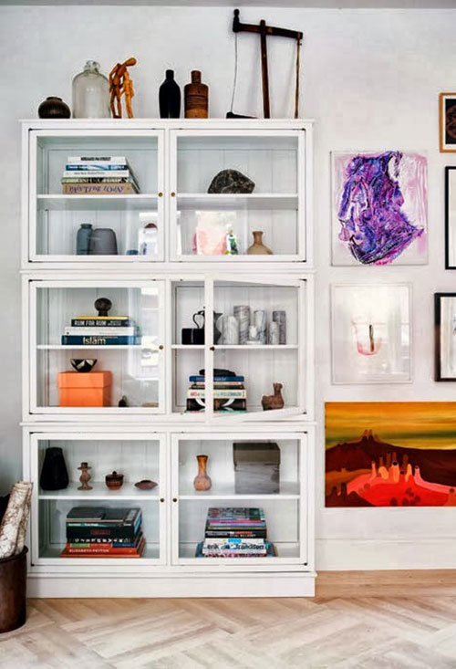 Kleurrijke Scandinavische woonkamer