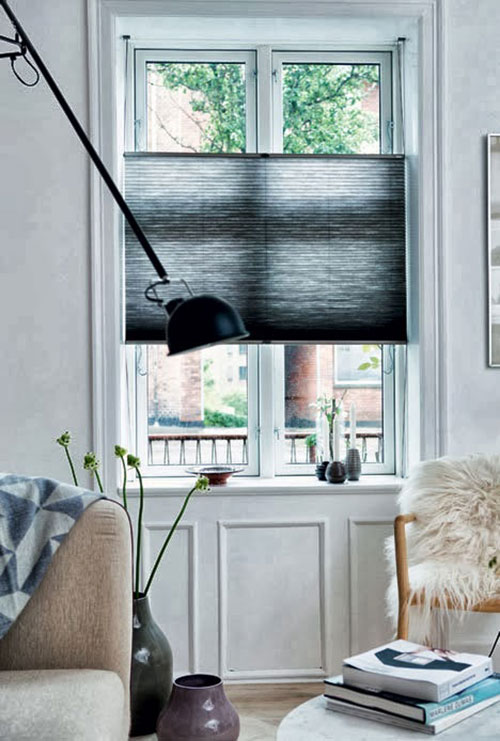 Kleurrijke Scandinavische woonkamer