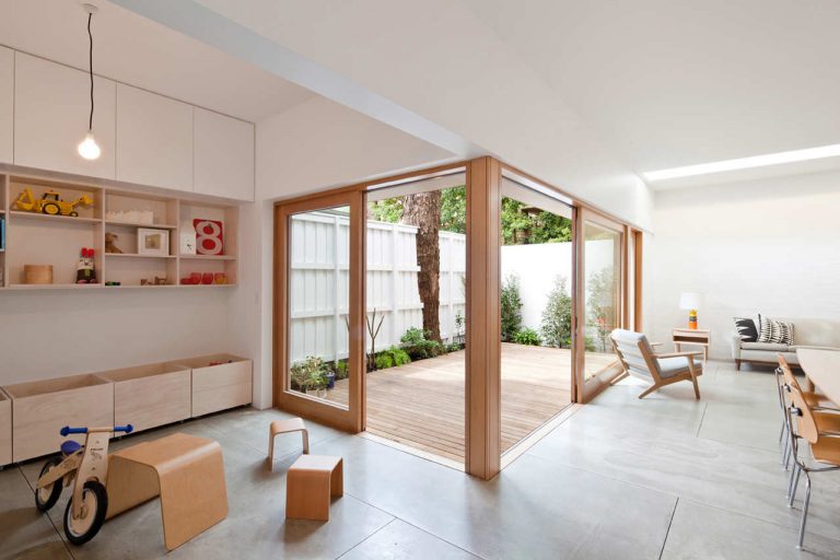 l-vormige woonkamer ideeën speelhoek