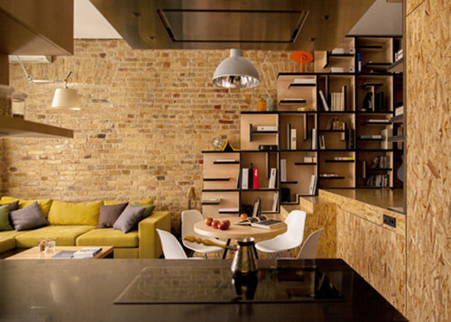 Loft appartement door architect Alex Bykov