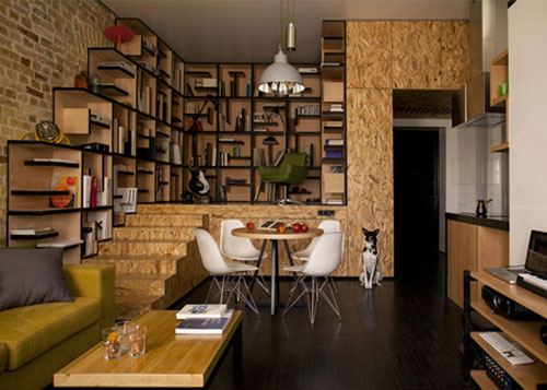Loft appartement door architect Alex Bykov