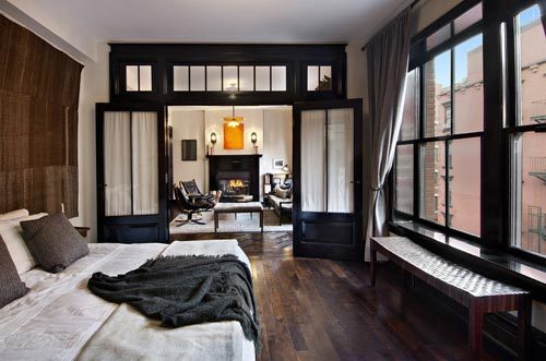 Luxe slaapkamer van 1-kamer appartement New York
