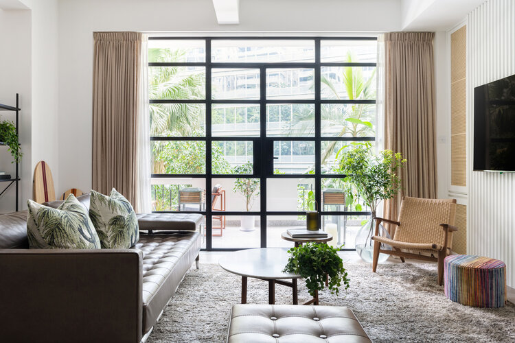 modern luxe appartement met natuur thema interieur