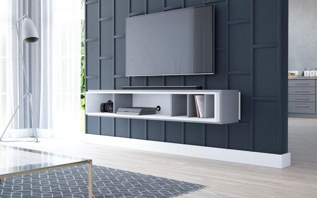 moderne open zwevende tv meubel