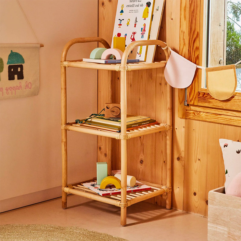 montessori kinderkamer rotan kastje