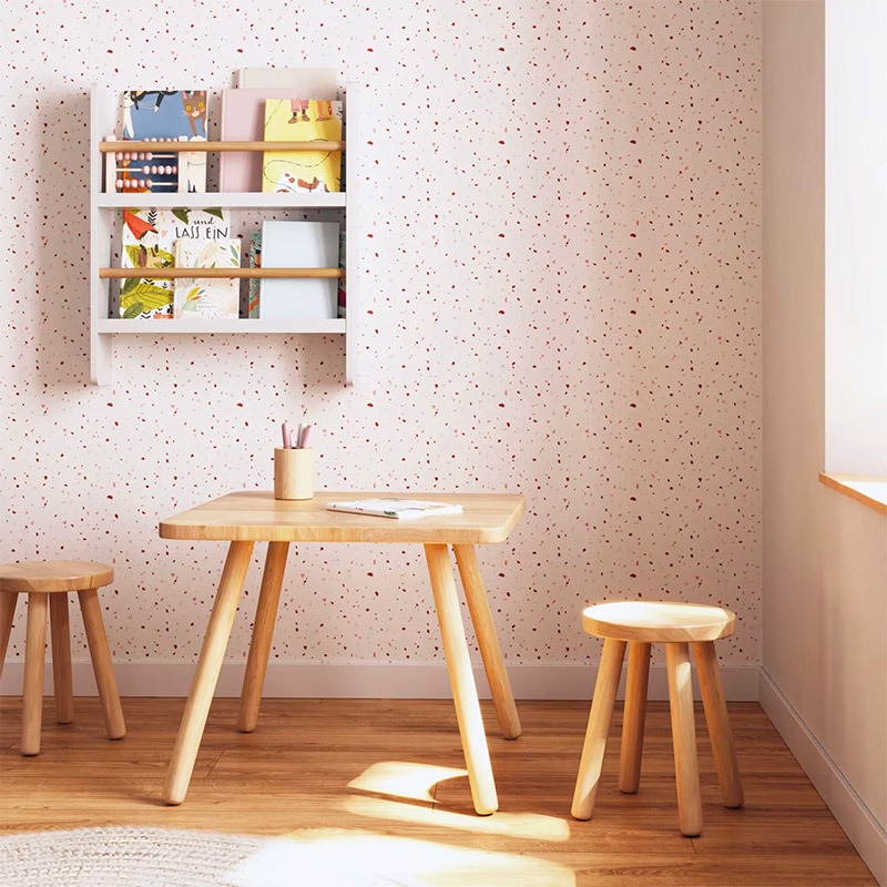 montessori kinderkamer tafel krukjes