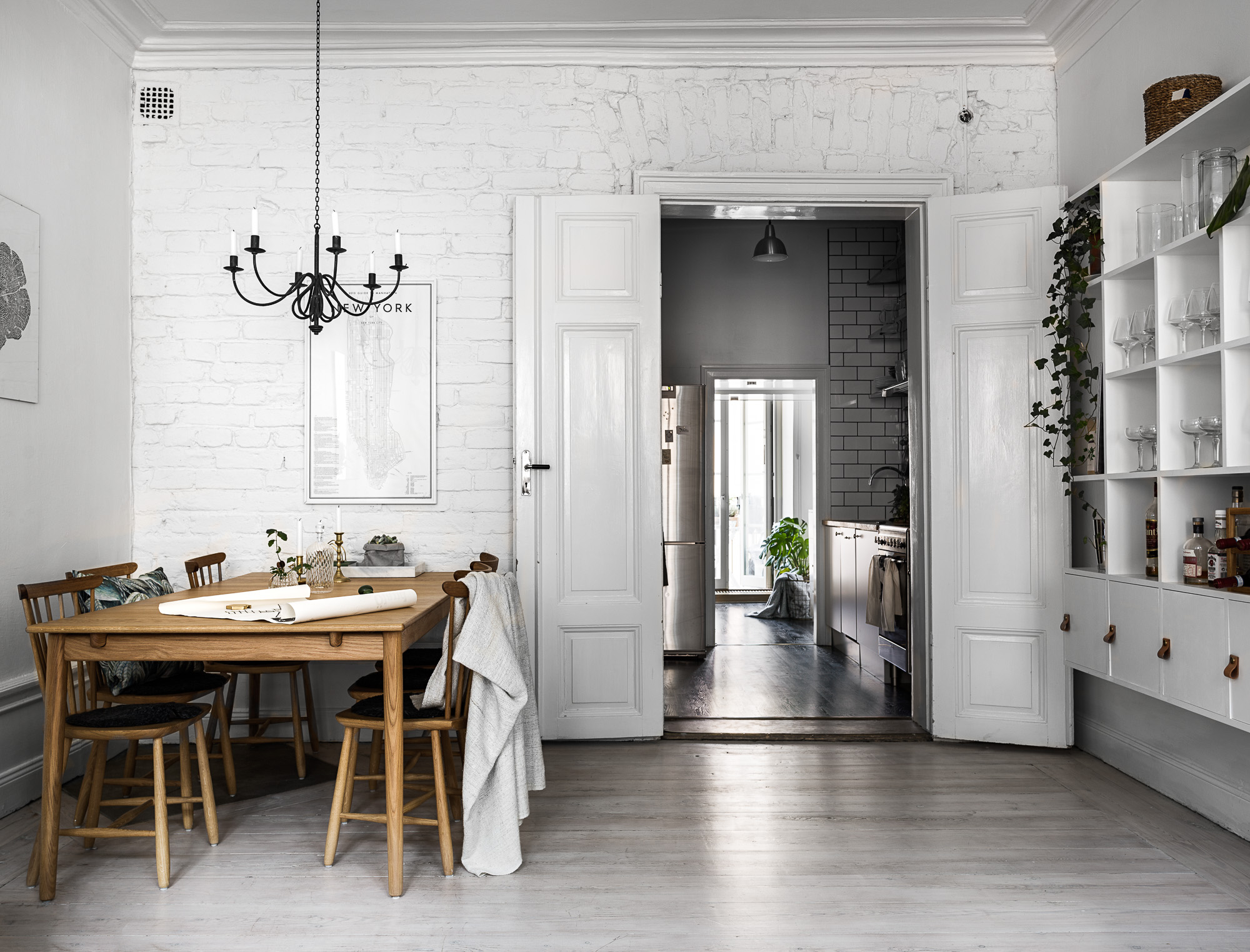 Mooie woonkamer van een klein appartement van 44m2