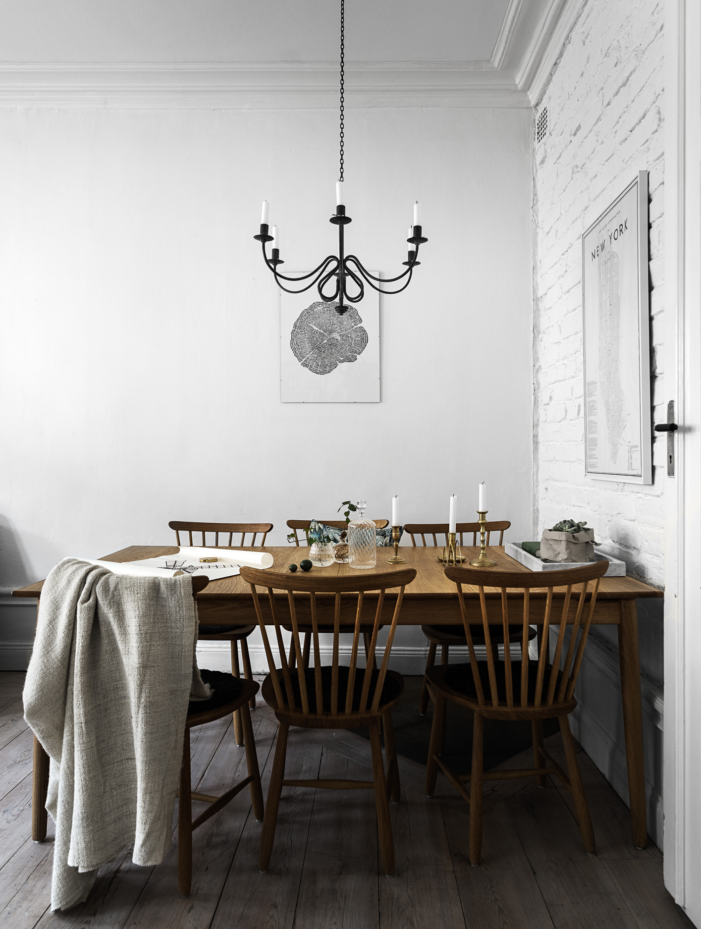 Mooie woonkamer van een klein appartement van 44m2